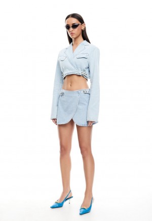 Lioness Anja Mini Skirt Light Blue | Israel-GXRSE6591