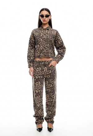 Lioness Carmelas Jeans Leopard | Israel-TZXEP0862