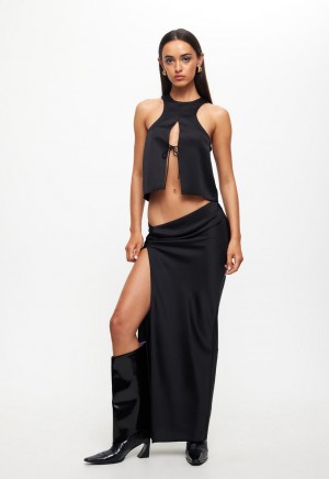 Lioness Mariah Maxi Skirt Black | Israel-VBTIM0276