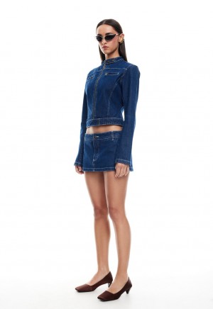 Lioness Rhode Mini Skirt Blue | Israel-UXNWD7526