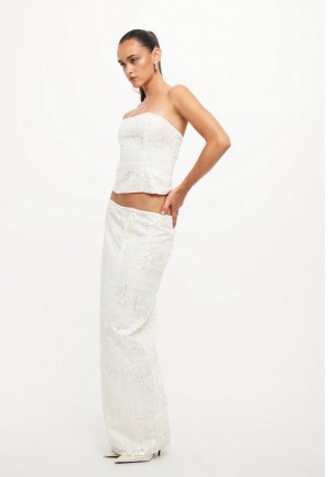 Lioness Shes All That Maxi Skirt White | Israel-ETDGP1843