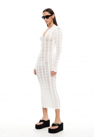 Lioness Soirée Maxi Dress White | Israel-WLZJT3291