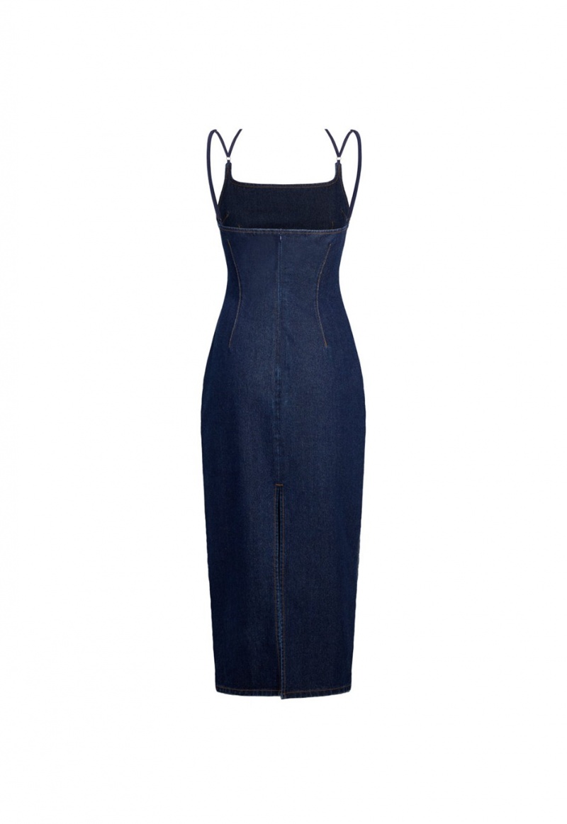 Lioness Birkin Midi Dress Indigo | Israel-WZUIC0296