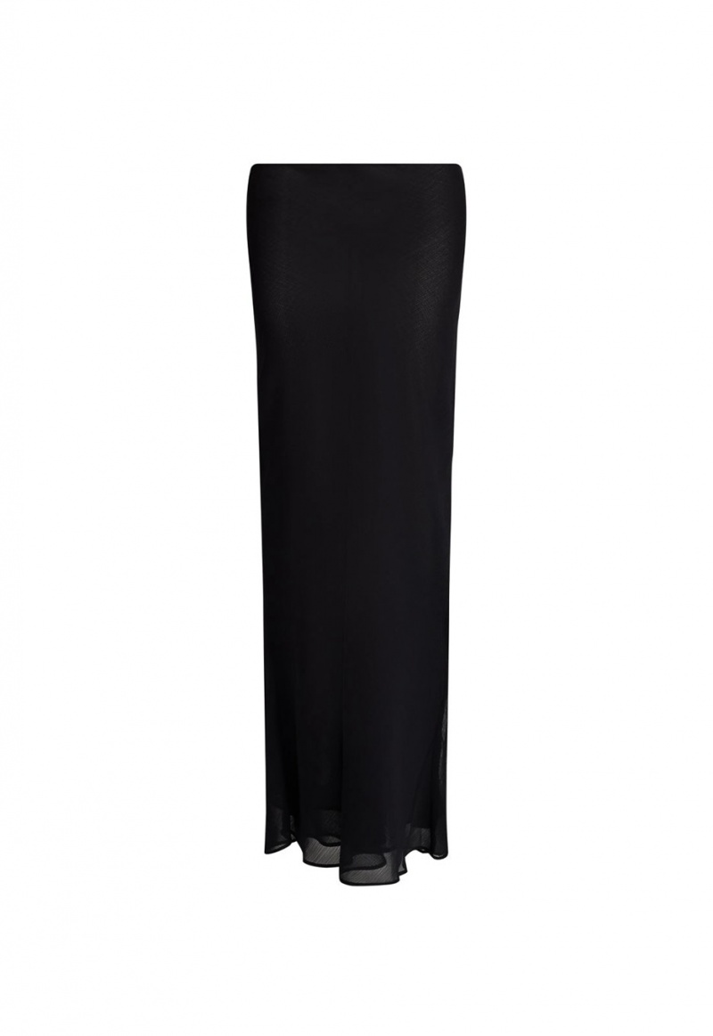 Lioness Devon Maxi Skirt Black | Israel-IHYQS6132