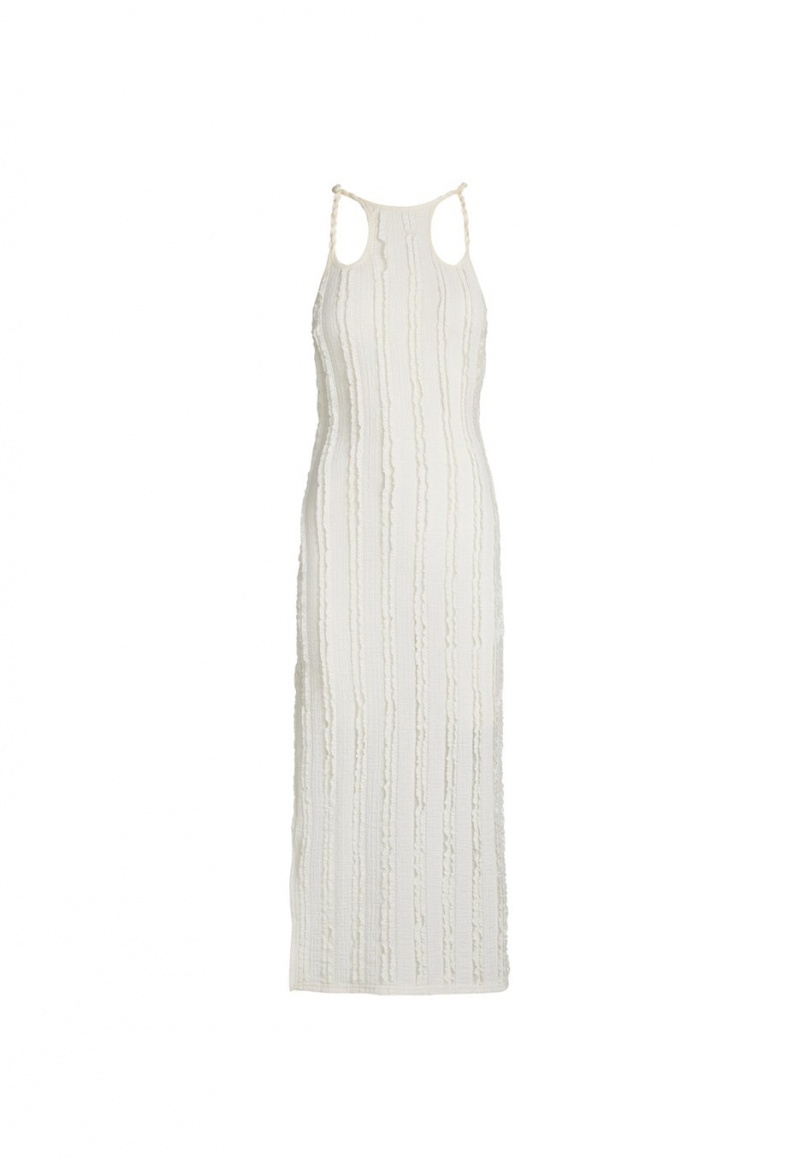 Lioness Double Strap Midi Dress White | Israel-TQACJ4582