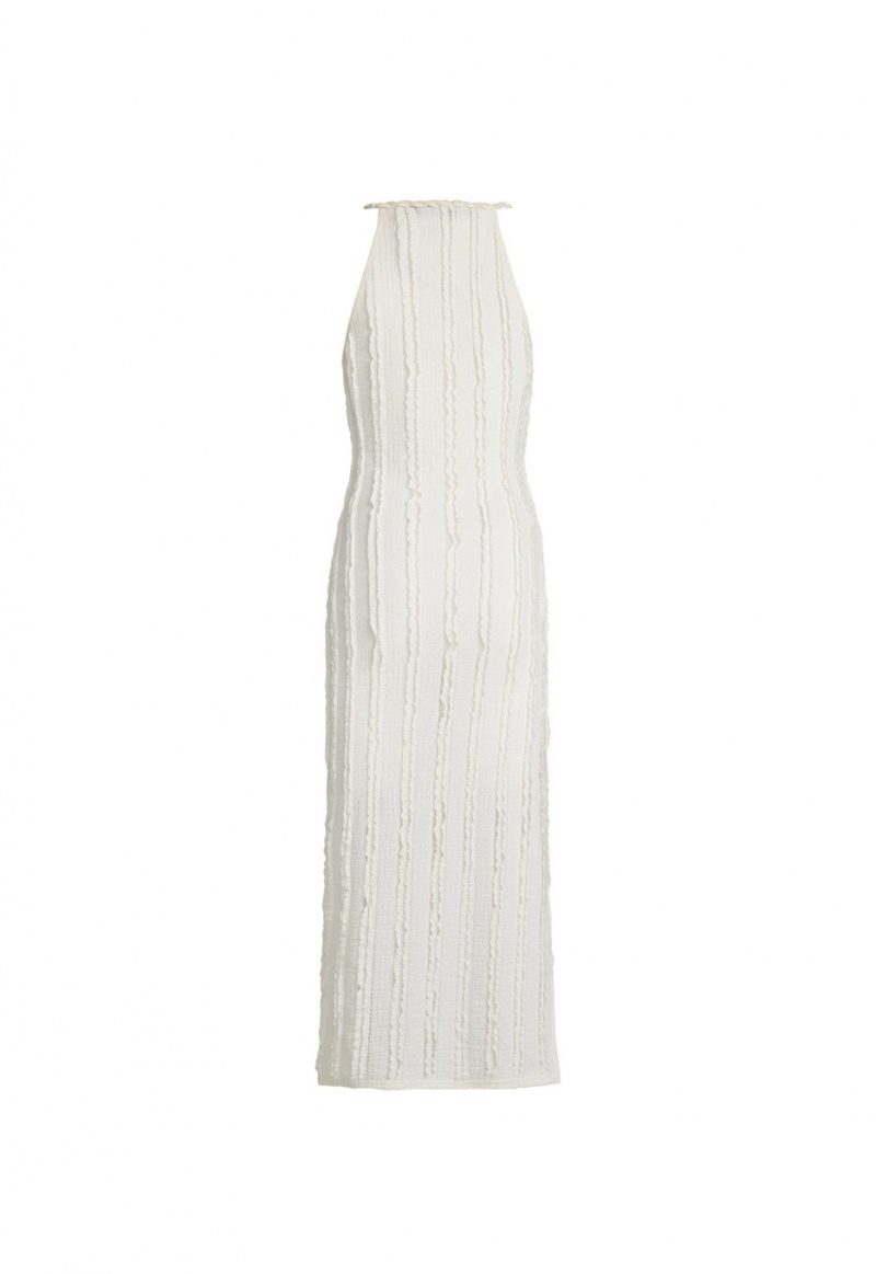 Lioness Double Strap Midi Dress White | Israel-TQACJ4582