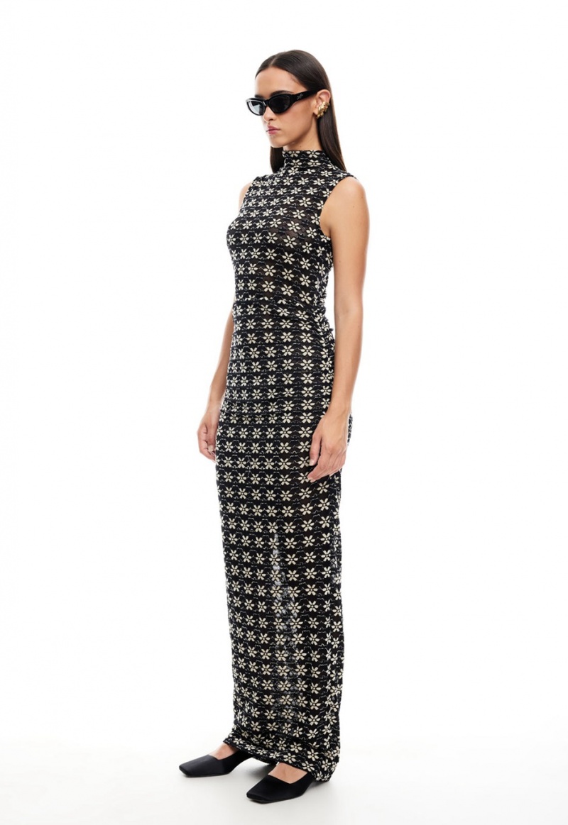 Lioness Elle Maxi Dress Black | Israel-SRMUH5684