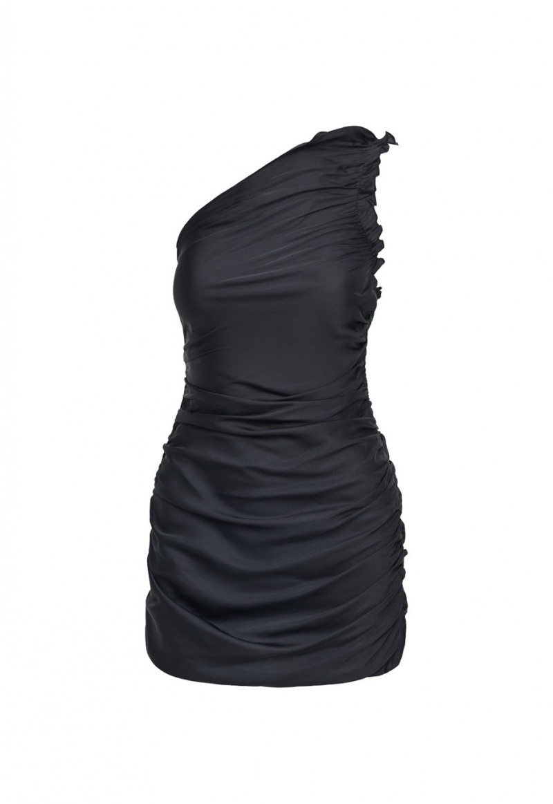 Lioness Euphoric Mini Dress Black | Israel-LJCAU6417