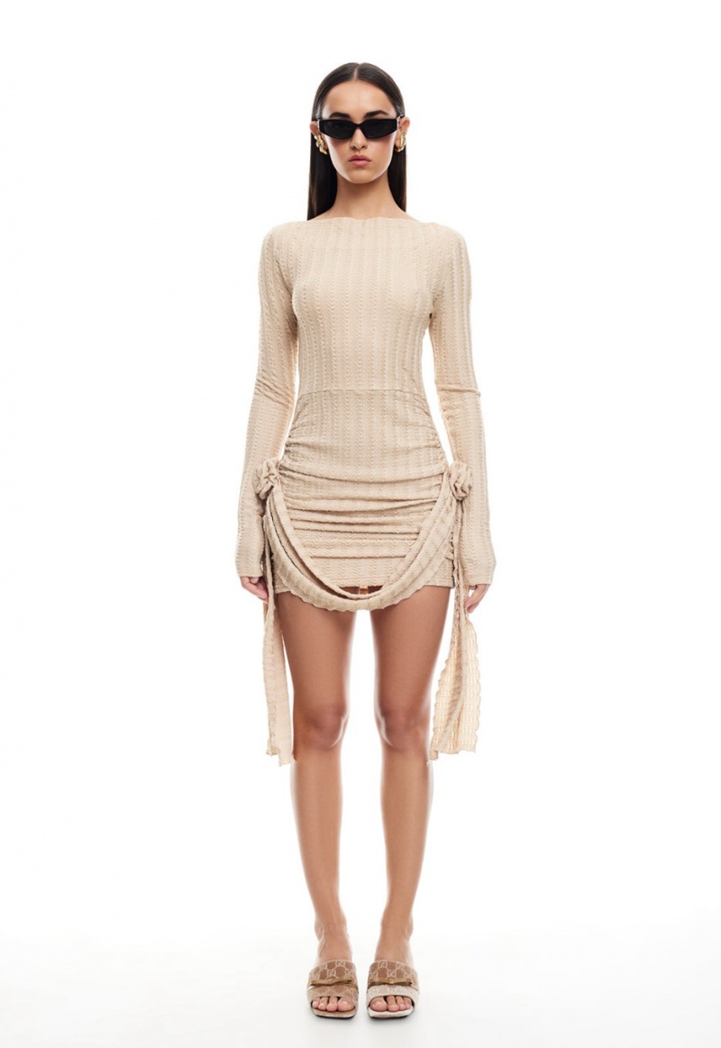 Lioness Glory Mini Dress Beige | Israel-IMJXS6075