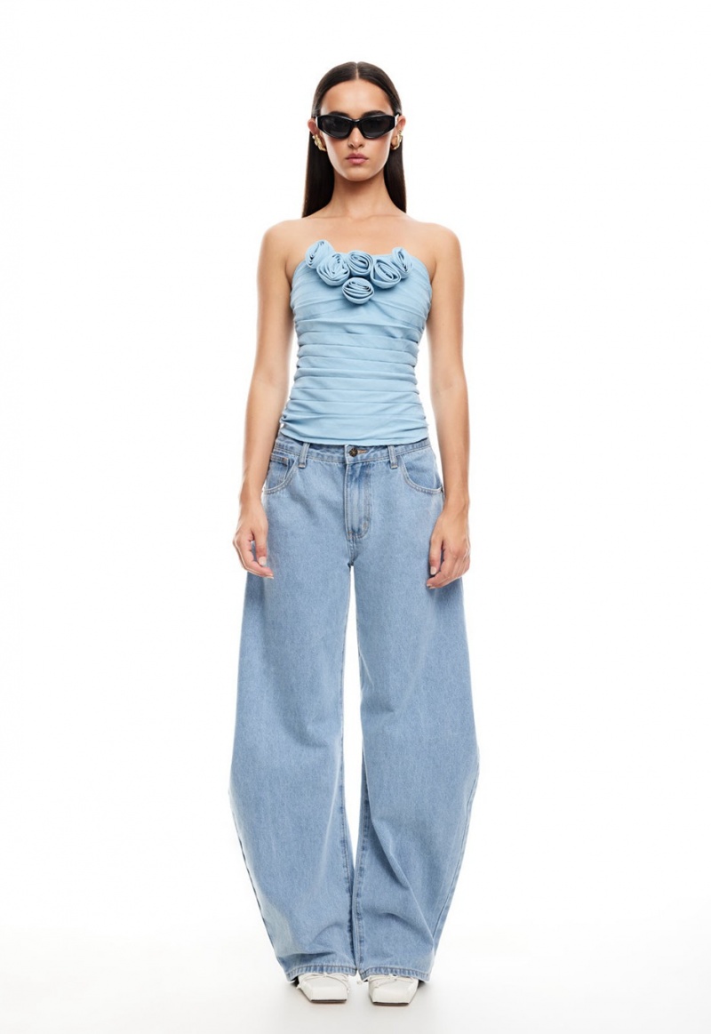 Lioness Horseshoe Jeans Blue | Israel-ICVGX3581