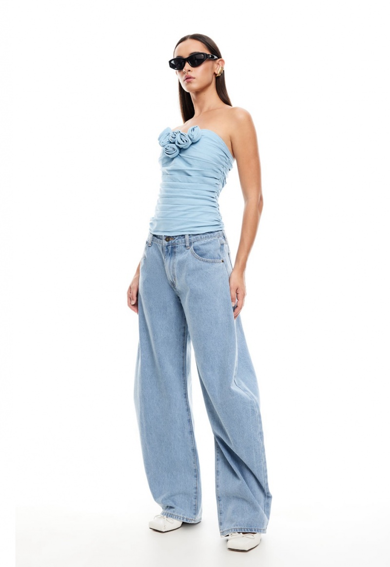 Lioness Horseshoe Jeans Blue | Israel-ICVGX3581