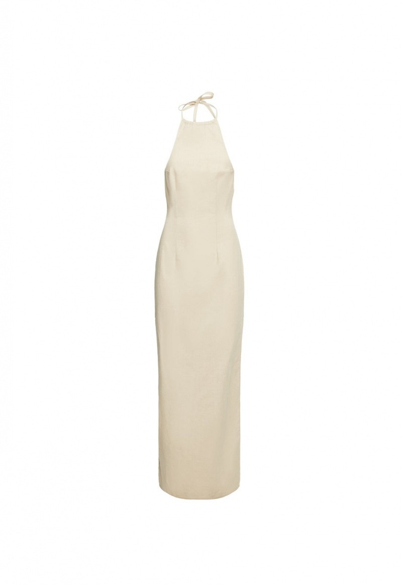 Lioness Idyllic Maxi Dress Beige | Israel-XZVSR9816