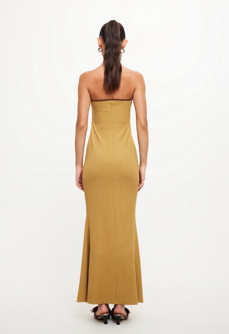 Lioness Illuminating Maxi Dress Gold | Israel-VPRBZ2867