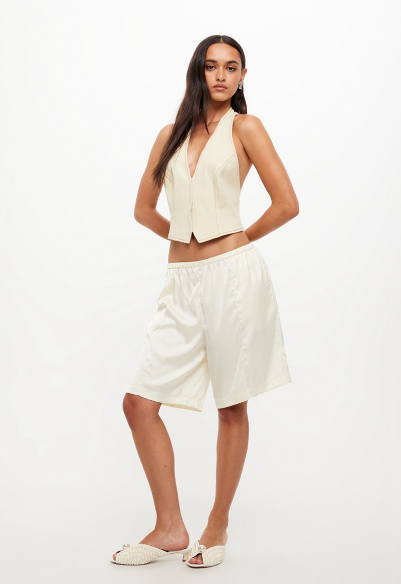 Lioness Island Culottes Shorts Cream | Israel-ANECH9075