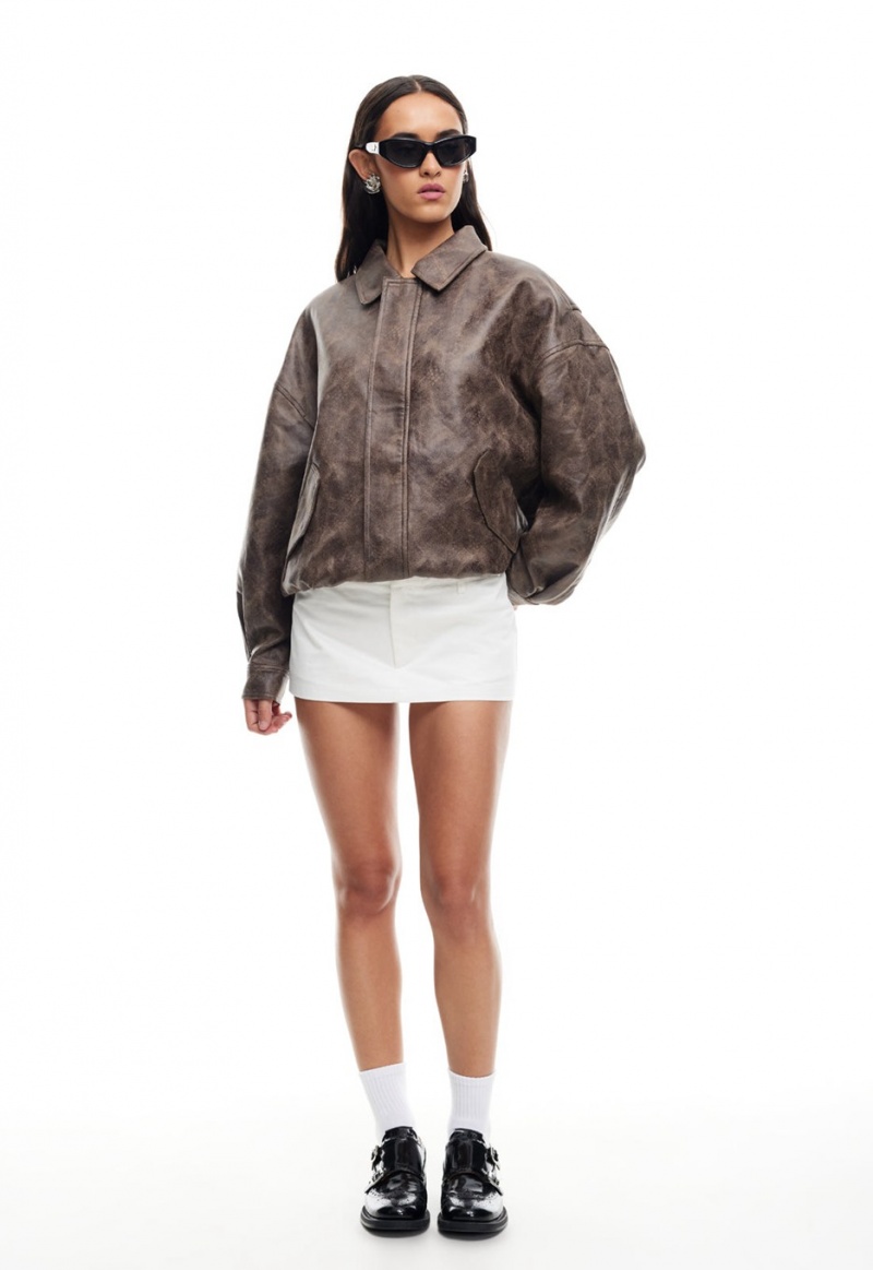 Lioness Kenny Bomber Jacket Chocolate | Israel-UTWZE7841