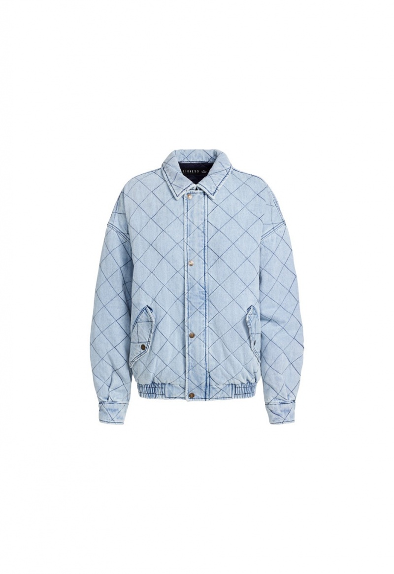 Lioness Kenny Bomber Jacket Light Blue | Israel-QBILA1935