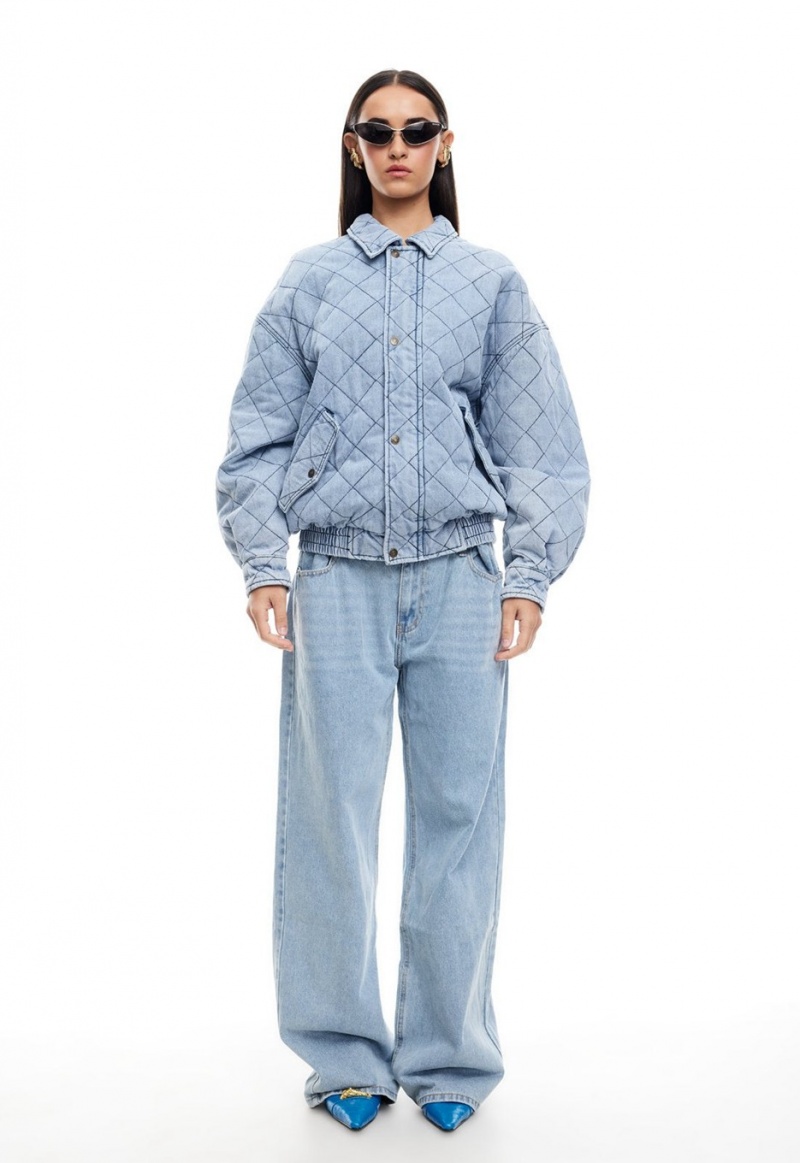 Lioness Kenny Bomber Jacket Light Blue | Israel-QBILA1935