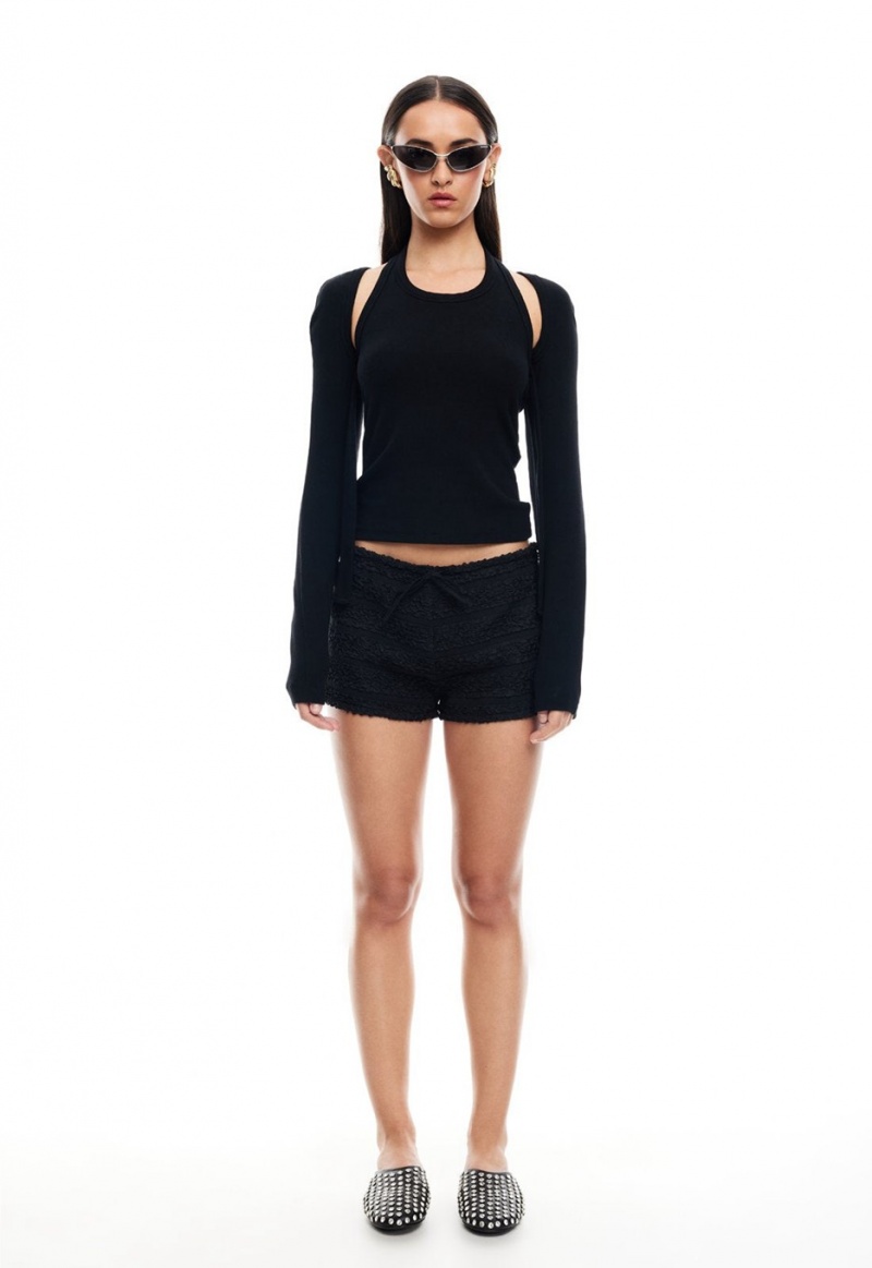 Lioness Kourt Bloomers Shorts Black | Israel-NCXJZ0275