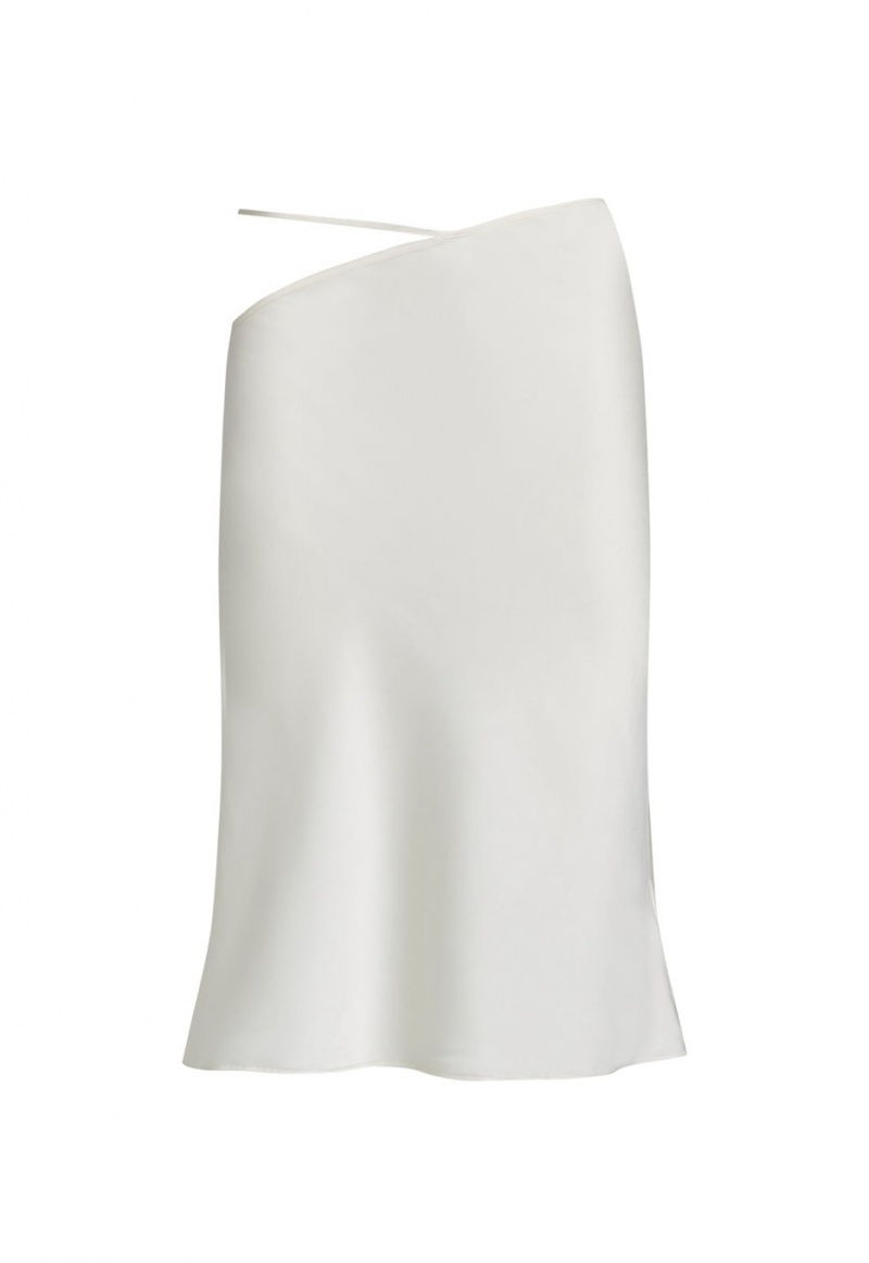 Lioness Nineties Midi Skirt White | Israel-QEZOP4815