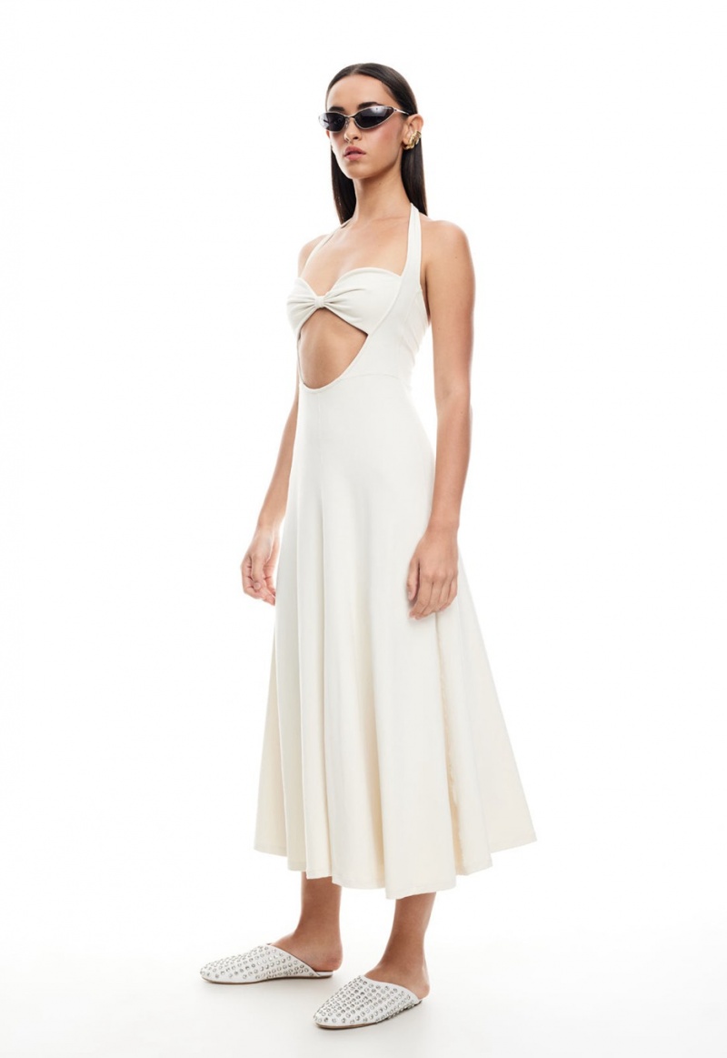 Lioness Nirvana Midi Dress White | Israel-SFHOZ1349