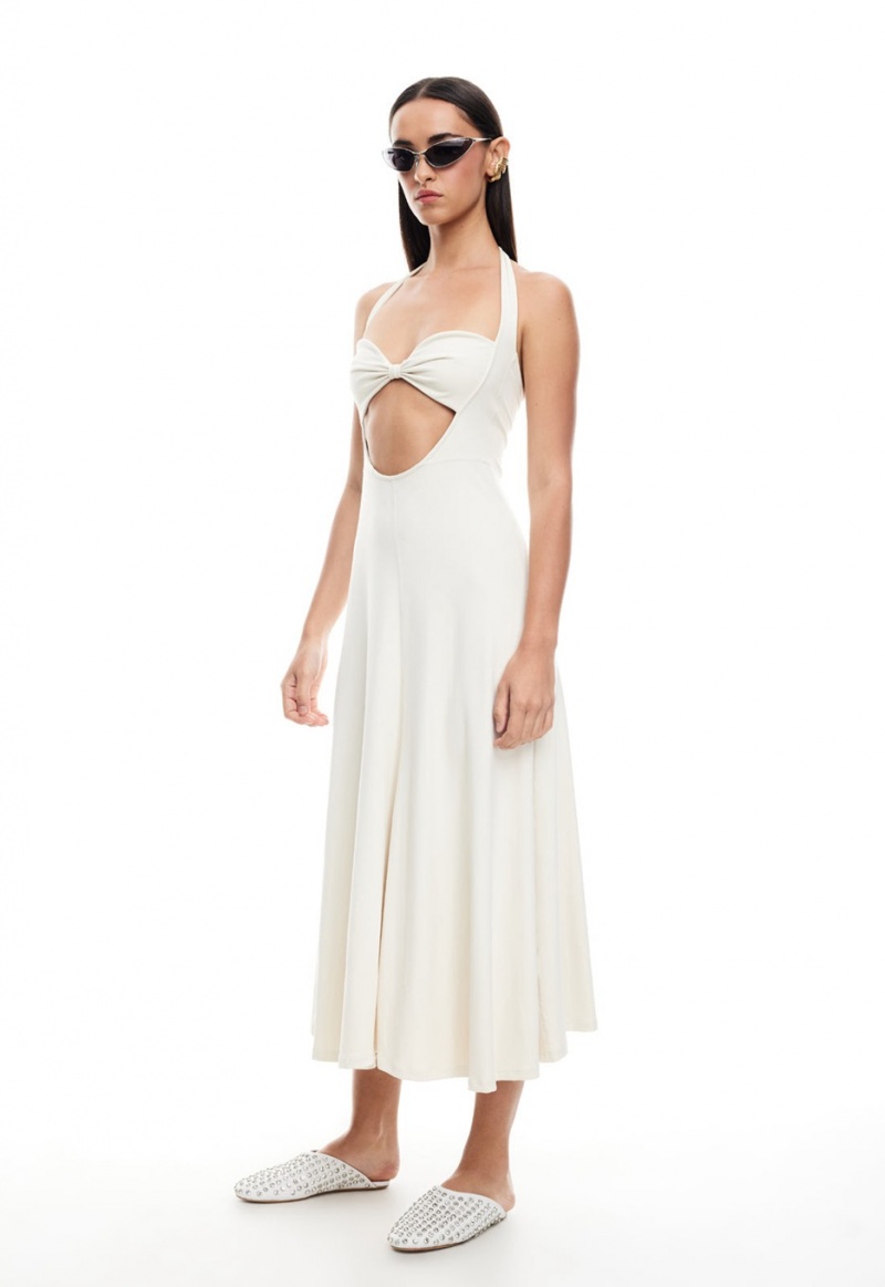 Lioness Nirvana Midi Dress White | Israel-SFHOZ1349