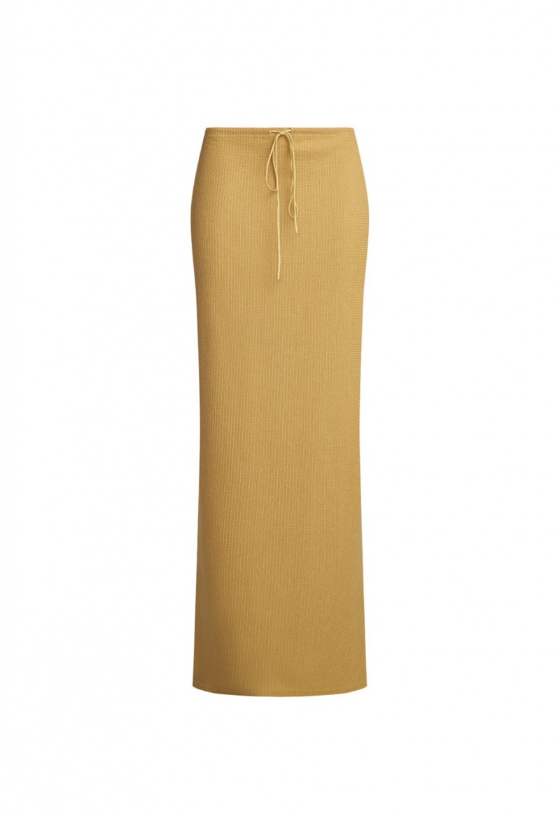 Lioness Nostalgic Maxi Skirt Yellow | Israel-SKRTW5846