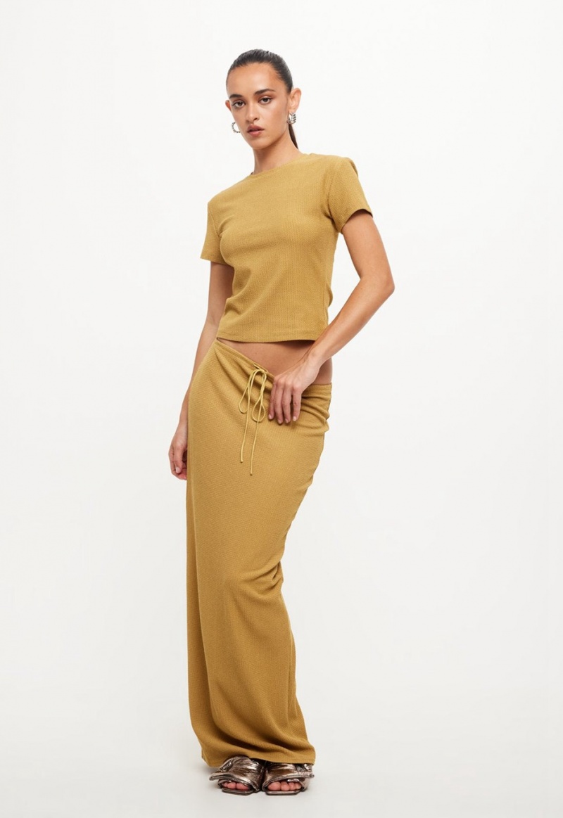 Lioness Nostalgic Maxi Skirt Yellow | Israel-SKRTW5846