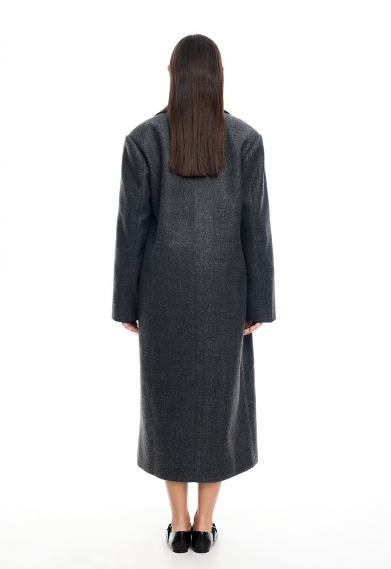 Lioness Olsen Coat Dark Grey | Israel-MWFJU9186