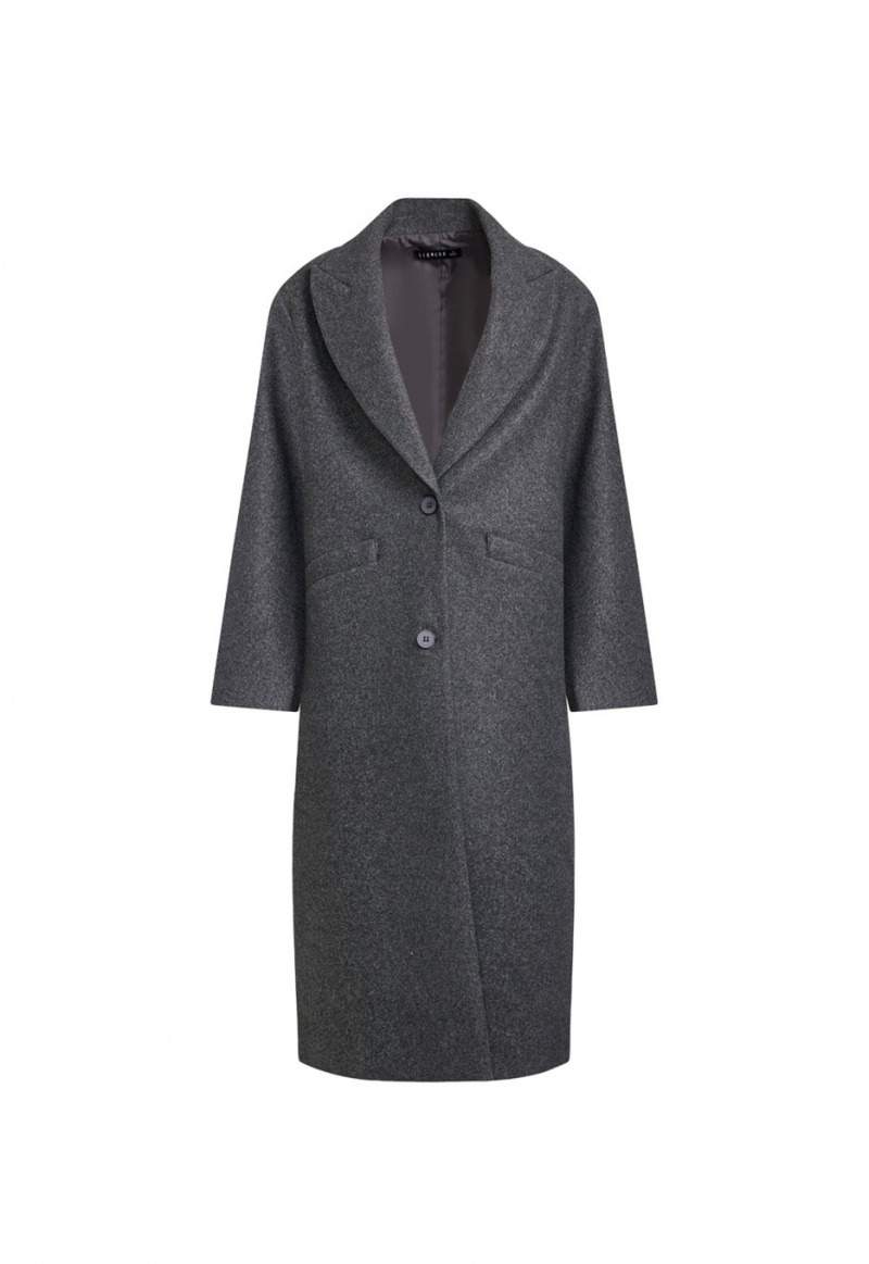 Lioness Olsen Coat Dark Grey | Israel-MWFJU9186