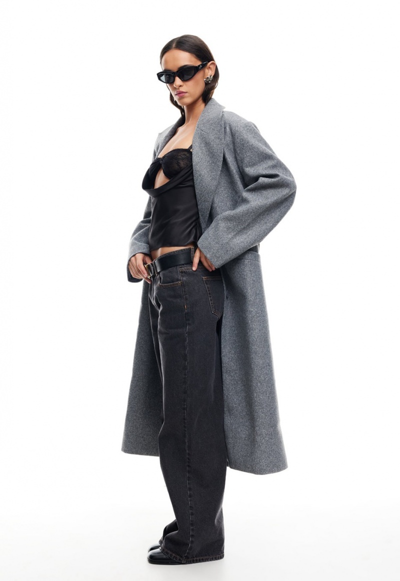 Lioness Olsen Coat Grey | Israel-SKFLR2436