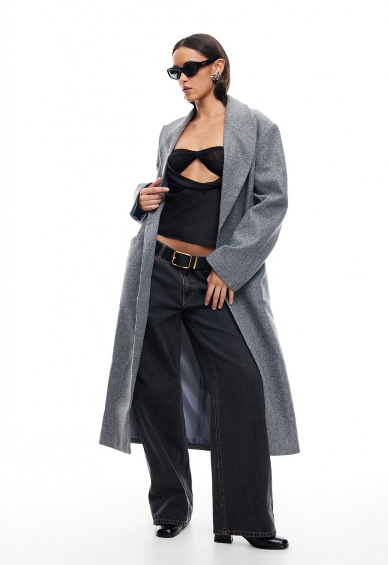 Lioness Olsen Coat Grey | Israel-SKFLR2436