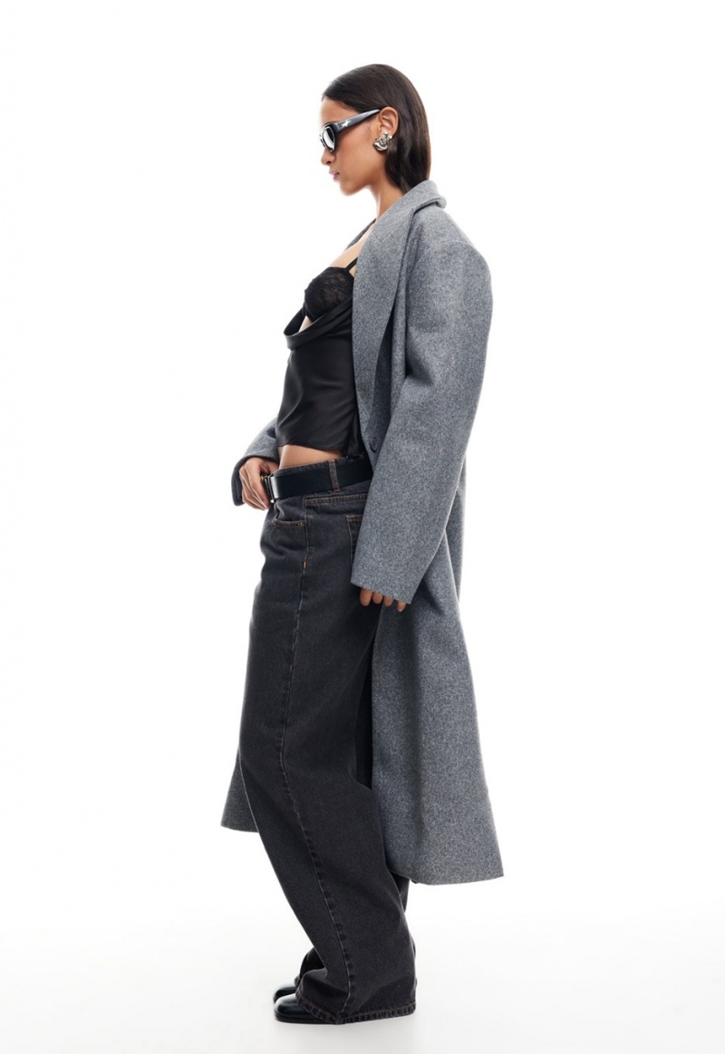 Lioness Olsen Coat Grey | Israel-SKFLR2436