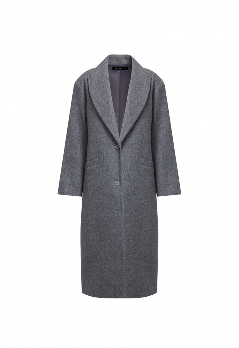 Lioness Olsen Coat Grey | Israel-SKFLR2436