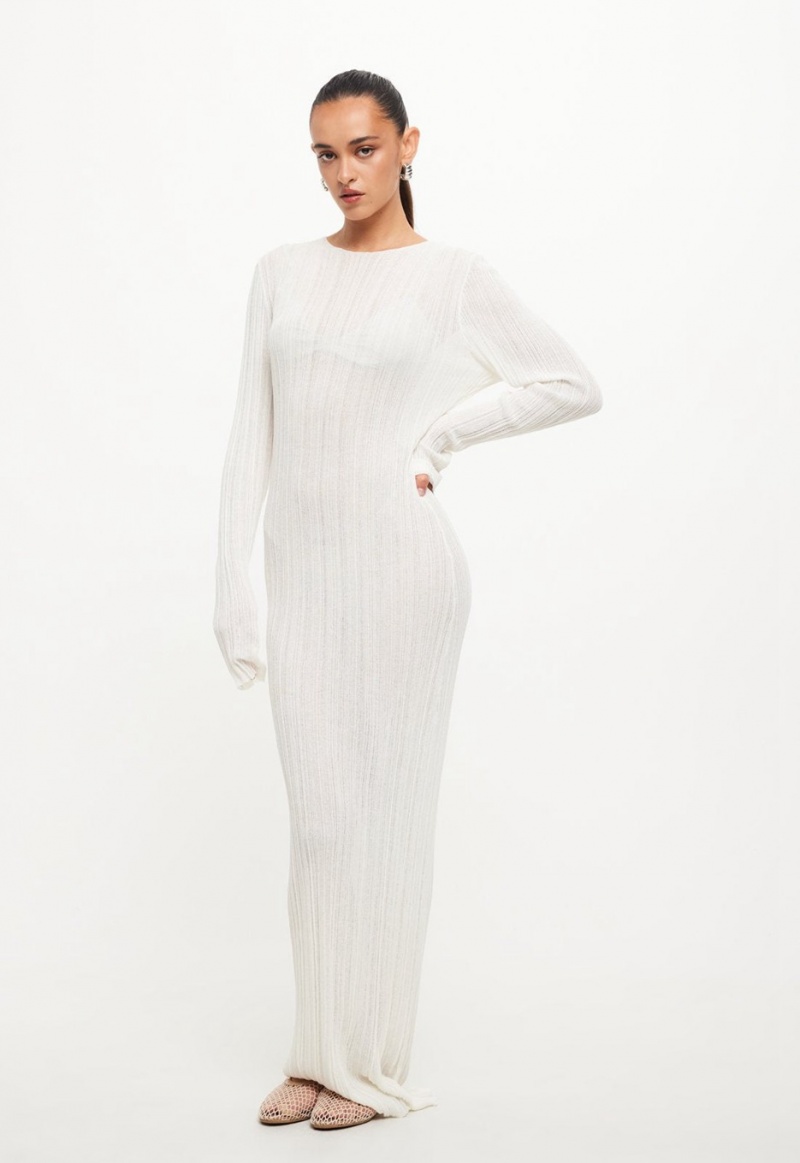 Lioness Prophecy Maxi Dress White | Israel-JEXTM9402