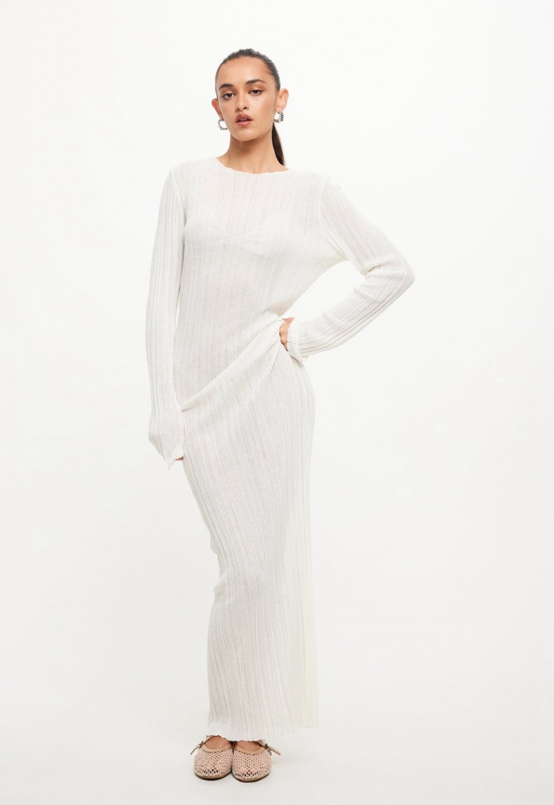 Lioness Prophecy Maxi Dress White | Israel-JEXTM9402