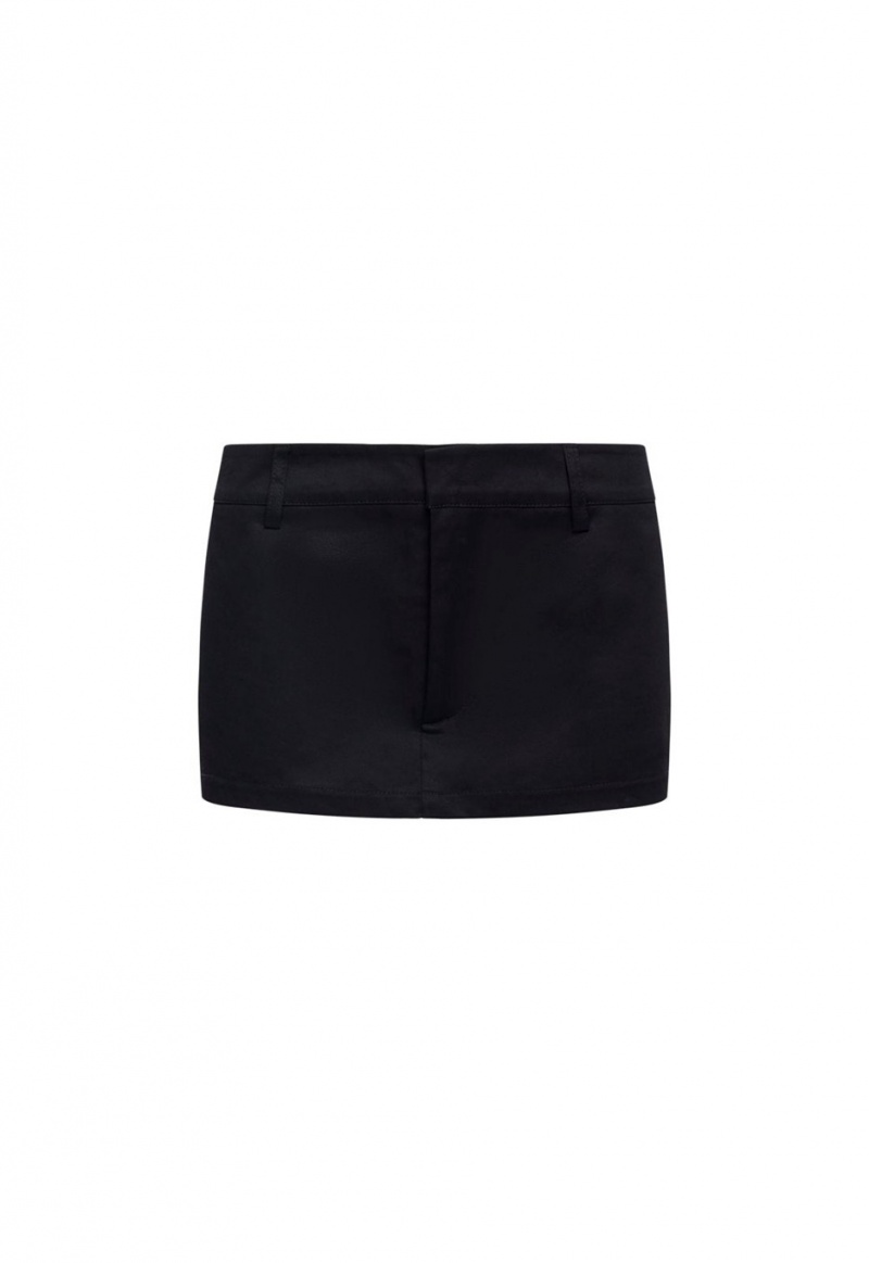 Lioness Rhode Mini Skirt Black | Israel-CKJIB6284