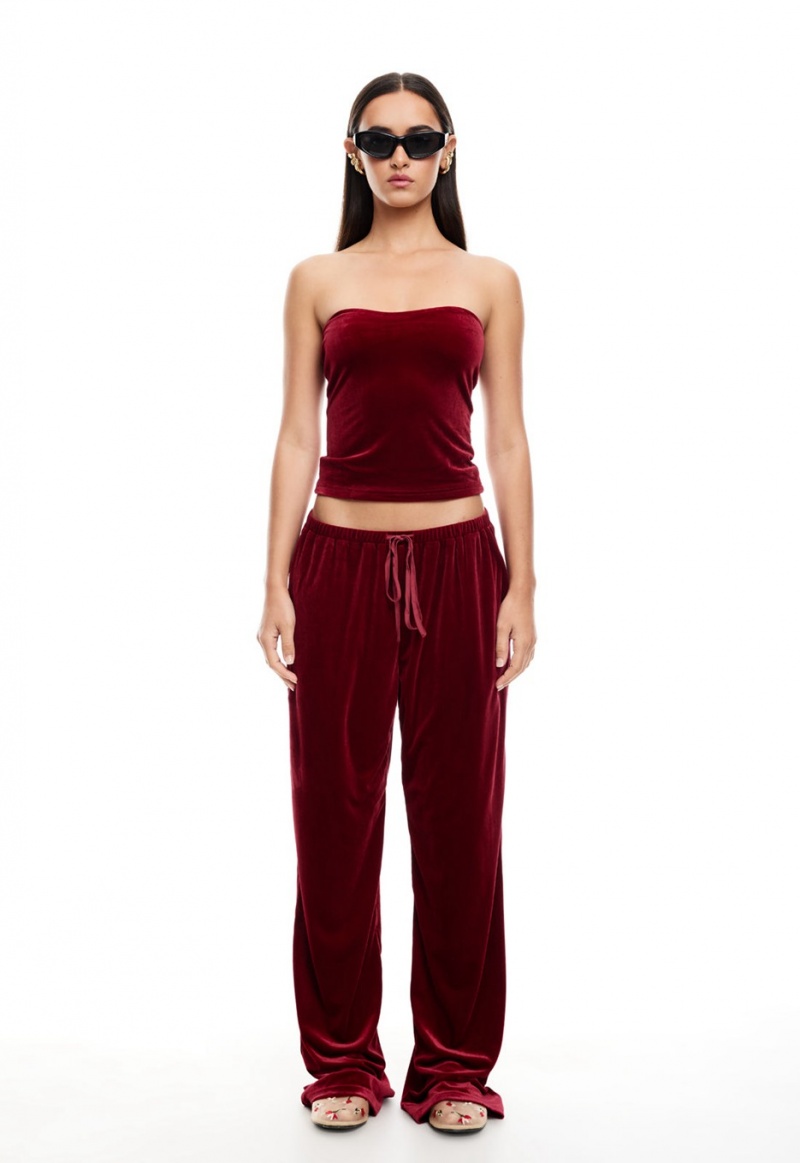 Lioness Ride With Me Pants Burgundy | Israel-HOGFI2856