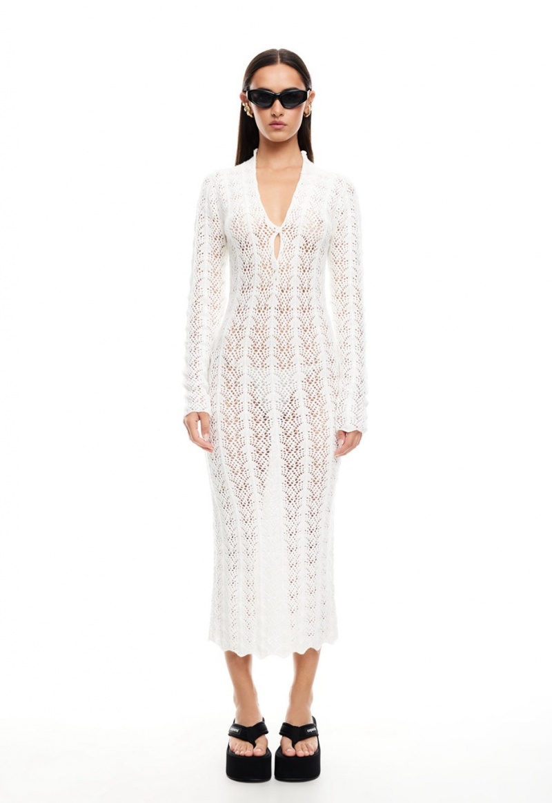 Lioness Soirée Maxi Dress White | Israel-WLZJT3291