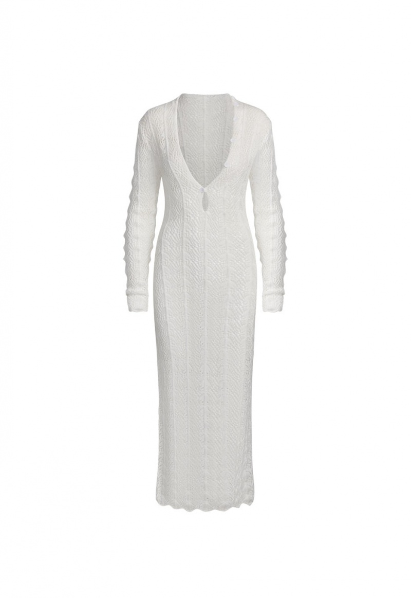 Lioness Soirée Maxi Dress White | Israel-WLZJT3291