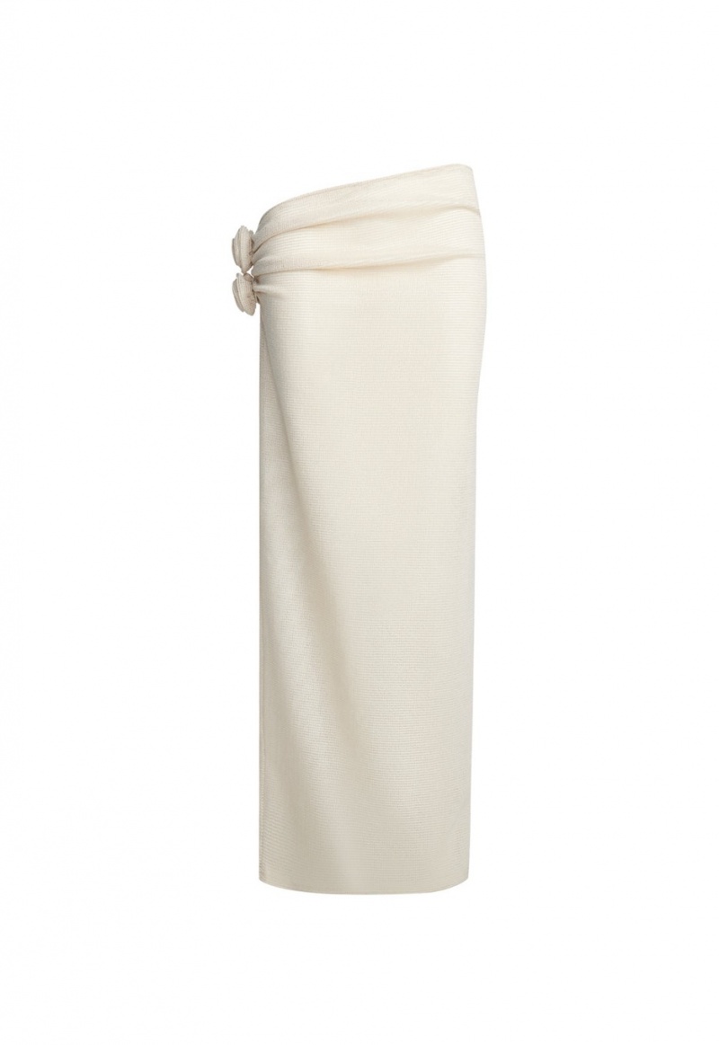 Lioness Soul Mate Maxi Skirt Cream | Israel-OSENI5362