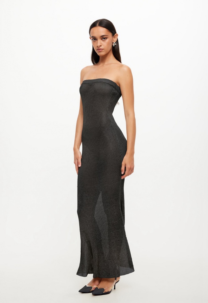 Lioness Take Me To Rio Maxi Dress Black | Israel-CMKUJ9856