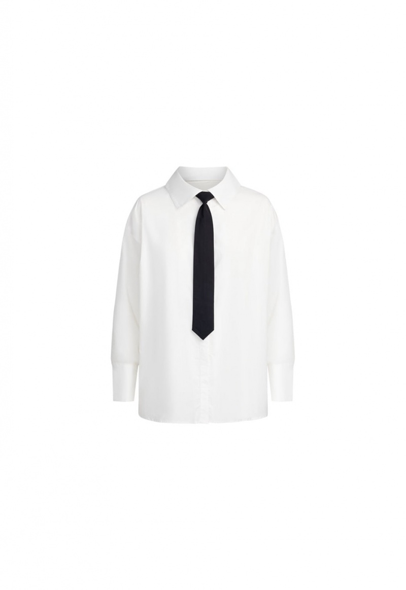 Lioness Valentino Tie Shirt White | Israel-TSXYI7891