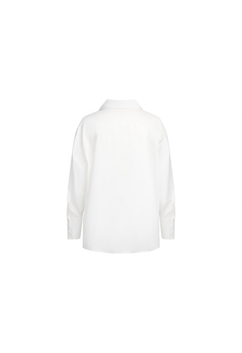 Lioness Valentino Tie Shirt White | Israel-TSXYI7891