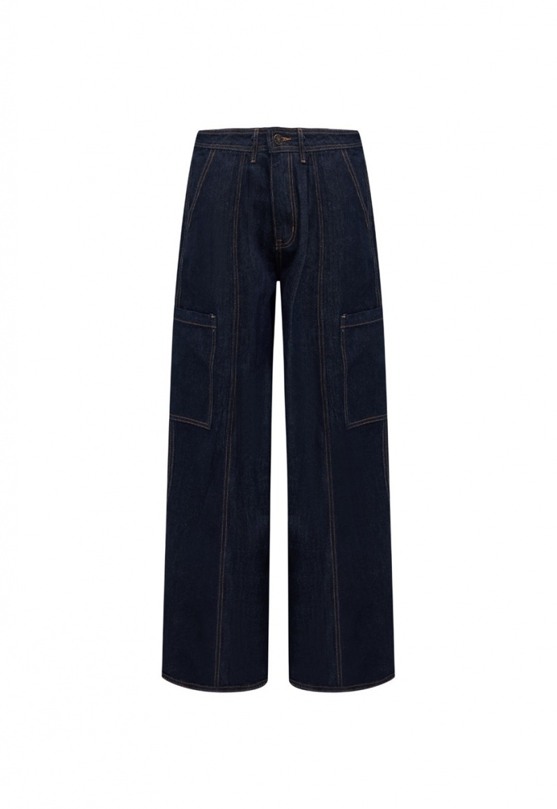 Lioness Veneda Baggy Jeans Dark Blue | Israel-CYEOD6317