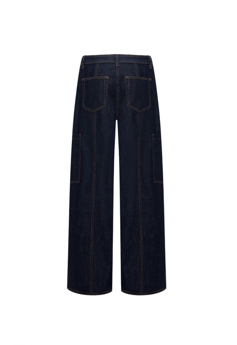 Lioness Veneda Baggy Jeans Dark Blue | Israel-CYEOD6317